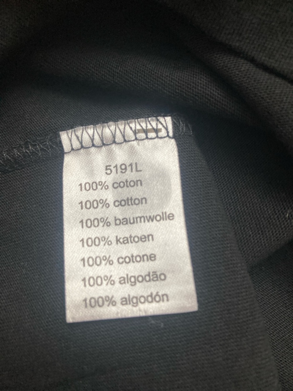 Lacoste Black V-Neck Cotton Long Sleeve Tee - Picture 6 of 8